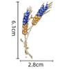 Broche exquise en cristal épi de blé Mode Simple Costume Manteau Vêtements Épinglette Corsage avec Accessoires