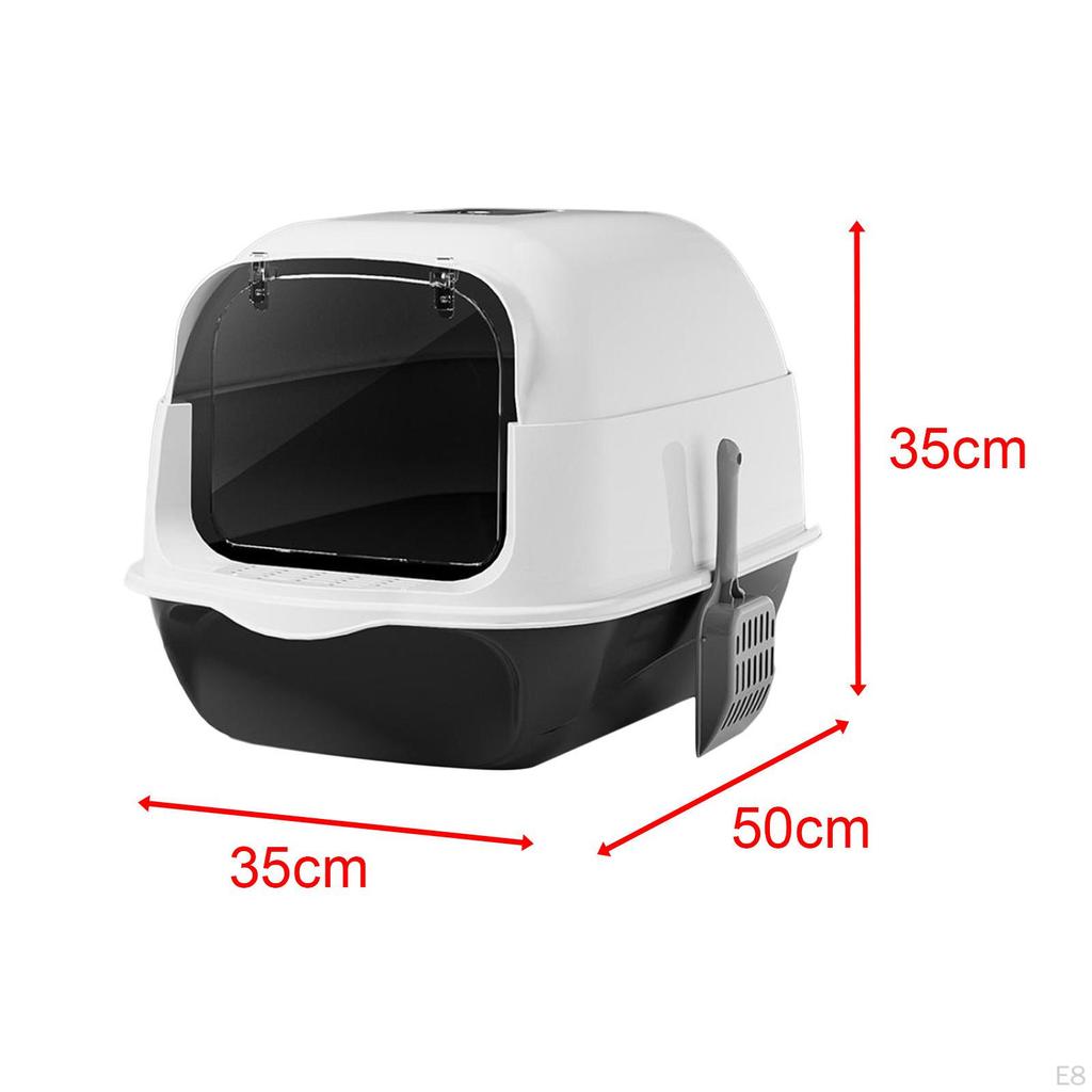 Kattenbak met Deksel Ruime Kitty Toilet Afgesloten Huisdier Toilet