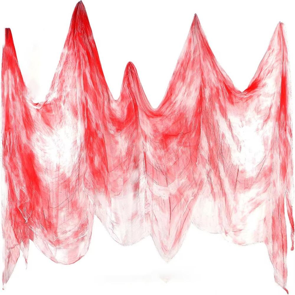 Fashion Black Halloween Spooky Cloth Drape Hang Up Spooky Halloween Decor Net Halloween Gauze Outdoor Decor