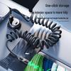 Retractable 120W Fast Charging Data Cable for Huawei Mate70/Honor 6A