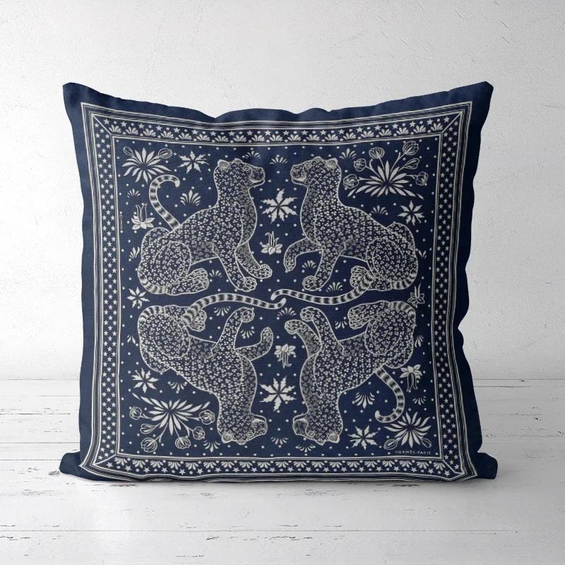 A Drop Shipping Printed Cushion Cover Decorative Pillowcases High-end Royal High Quality Thick Europe Rich Italy Design 1-27#