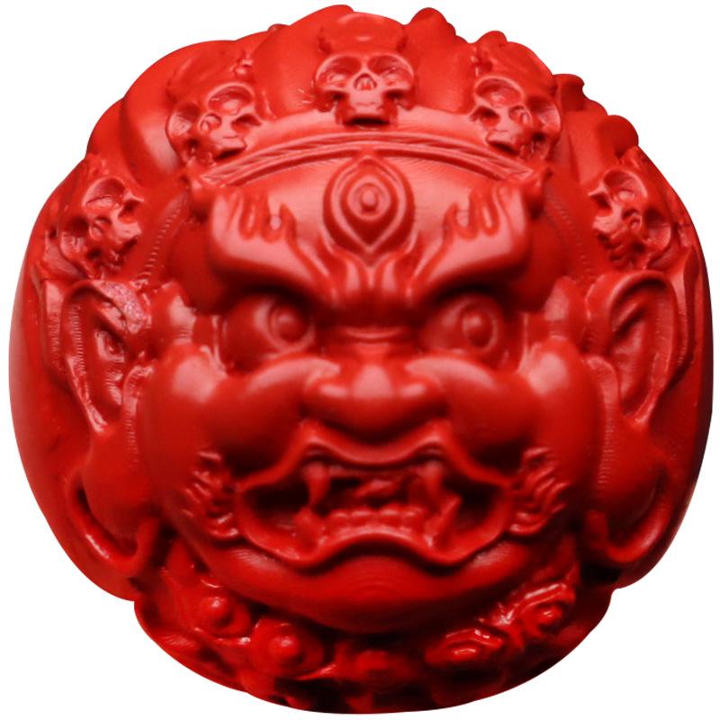 Lingxi Cinnabar Beads: High-Content Red Raw Ore Beads for DIY Bracelets