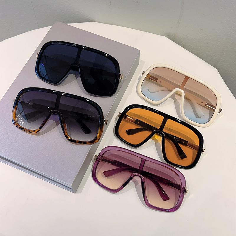 Oversized Goggle Women New in Fashion Multi-color Windproof Shades Trendy Luxury Brand Design Outdoor Casual Sun Glasses