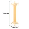 25Pcs Xmas Napkin Buckles Snowflake Design Paper Napkin Rings for Christmas Table Decor Holiday Party Dinner Table Decors