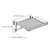 Stainless Steel Foldable Countertop Storage Rack Compact Design Cabinet Door Organizer  Home Pantry