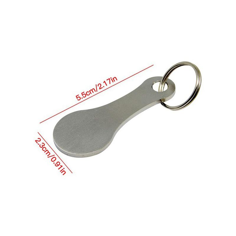 

Ring For Key Keychain Metal Aluminum Alloy Sliver Color Shopping Cart Token Keyring Accessories Decor Keyring Hook