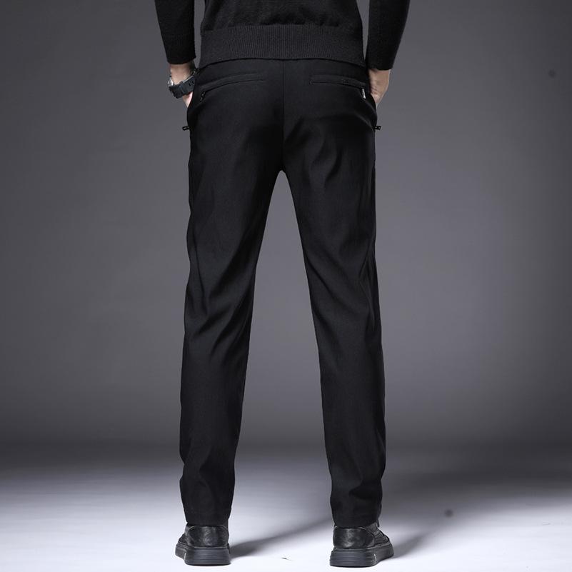 2024 Spring And Autumn New Casual Men'S Pants High Elasticity Anti Wrinkle Elastic Head Loose Straight Tube Light Business Casual Men'S Pants