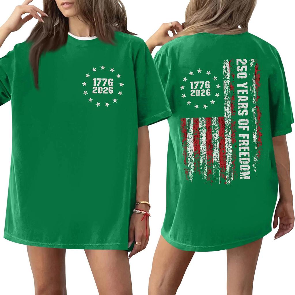 Women's And Men's Fashionable Round Neck Casual Print Short Sleeved T-shirt Top