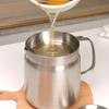 Portable Large Capacity Oil Strainer Pot Stainless Steel Cooking Oil Container with Basket for Kitchen and Outdoor Use