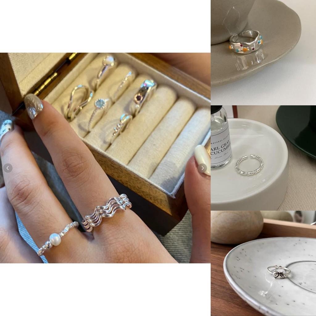 Stunning 925 Sterling Silver Geometric Ring With Zirconia Stones For Women Fashion Accessory