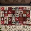 Vintage-Style Christmas Tartan Rug, Durable And Easy-Clean Doormat, Indoor/Outdoor Entrance Mat For Home Decor