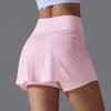 Auroth Women Sports Short Skirts With Porkets Elastic Push Up Yoga Sports Skirts Black Summer Girl Skirts