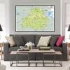 English Map Belarus Map Geographic Map Wall Decor Background Living Home Study Studio Supplies Decorative Hanging Picture