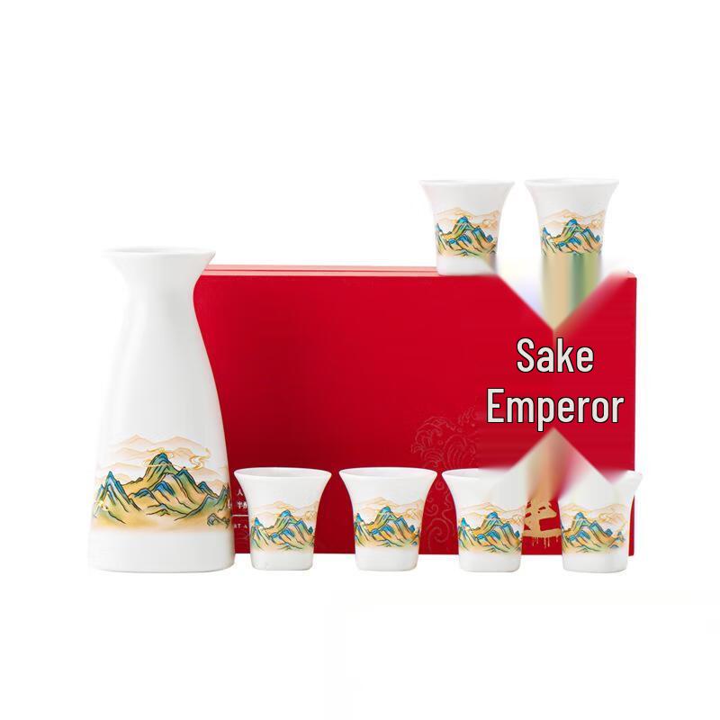 

Traditional Chinese Ceramic Baijiu Wine Set