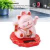 ABS Waving Arm Adorable Light Sensing Solar Lucky Cat Decorative Solar Good Luck Cat Traditional Chinese for Office Tools