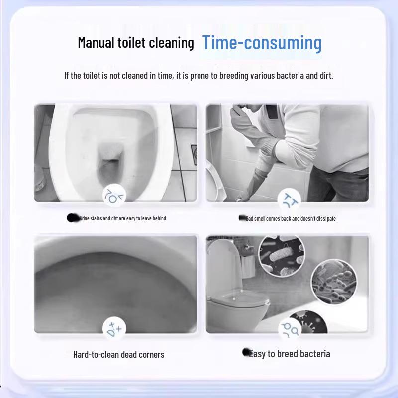 Automatic Toilet Bowl Cleaner Stick - Blue Bubble Deodorizer, Odor Remover, and Descaler with Fragrance.