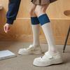 Blue Calf Socks Children Thin Style Wearing JK Long Socks with Japanese Stripes Sweet College Style Versatile Slimming Versatile