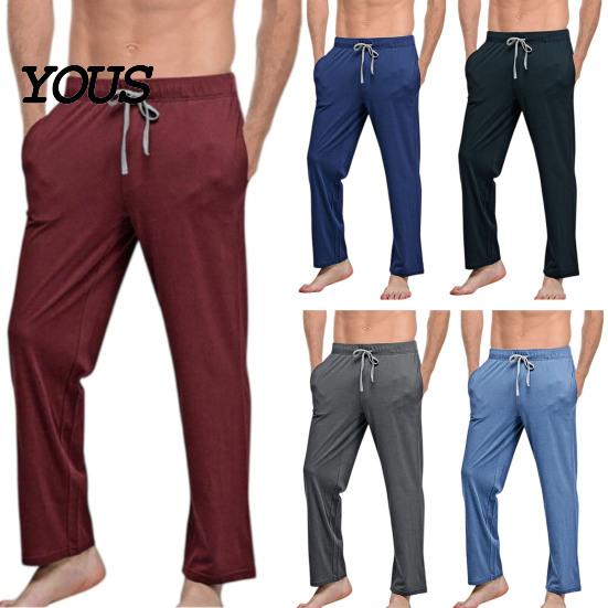 Relaxed Fit Joggers for Spring Men Loose Sweatpants, Straight Leg Joggers, Drawstring Waist Athletic Sweatpants Home Trousers Gym Workout, Casual