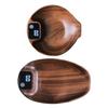 Elegant Wood Digital Coffee Scale Rechargeable Electronic Espresso Weigher Portable Walnut Kitchen Weighing Scale
