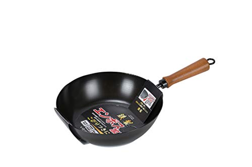 Pearl Metal Embossed Iron Frying Pan, 26cm, IH Compatible, HB-5768