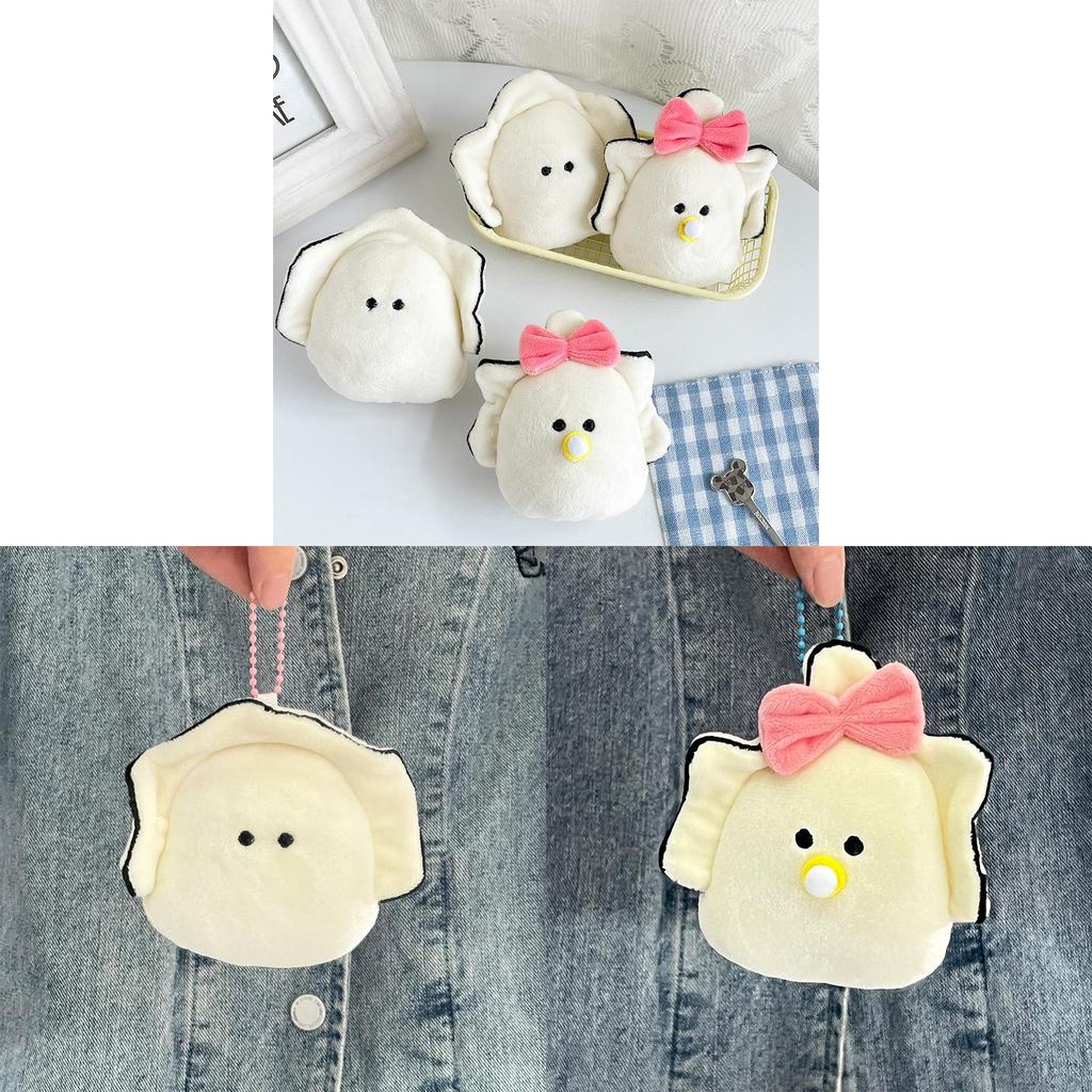 Plush Oyster Keychain Mini Stuffed Toy Short Plush With Pp Cotton Yellow**