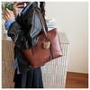 Women's Korean Fashion Large-Capacity Retro Tote Bag - Versatile and Stylish Underarm Accessory