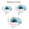 Winter Warm Hamster Nest Flannelette Mats Pet Resting Bed Sleep Hammock Breathable and Absorbent Pet Rest Shelter