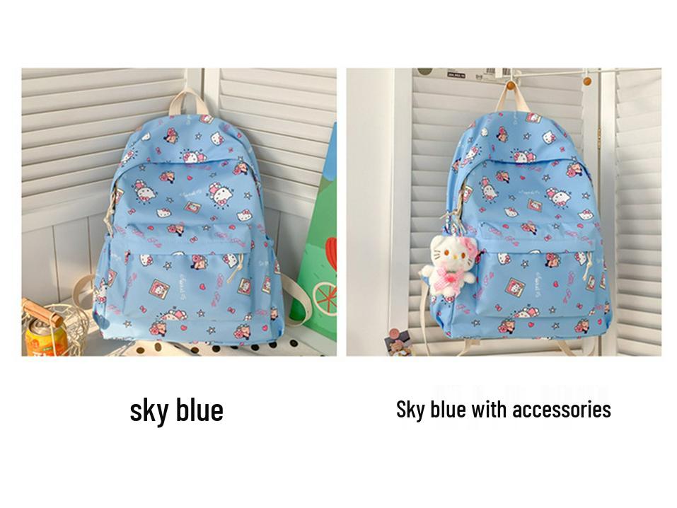 Large Capacity KT Cat Cartoon Backpack for Girls and Students