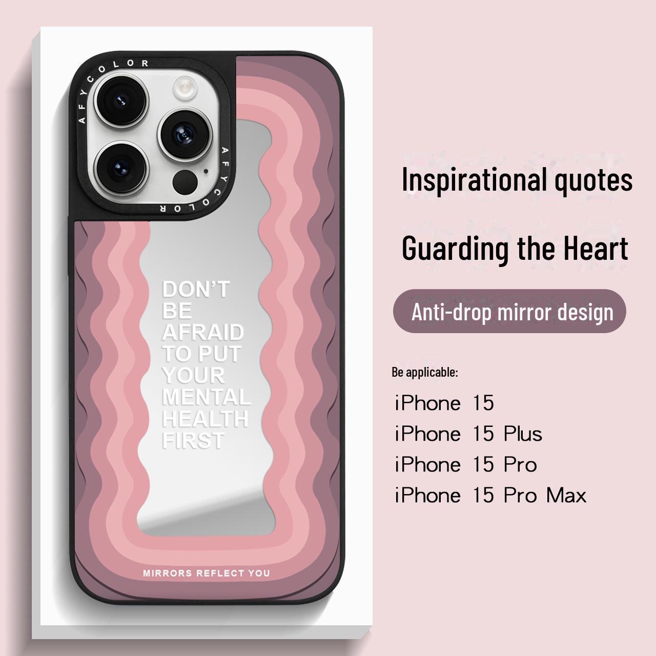 

[Обмежувальний вибір] Чохол для мобільного телефону Apple 15: Модний футляр для iPhone 14 Mirror Anti-Fall iPhone 16 Plus