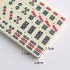 15mm Mahjong Game Set Mini Travel Mahjong Set Chinese Traditional Mahjong Games Mahjong Tiles Set for Travel Family Leisure Time