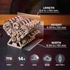 Ugears V8 Engine Puzzle Wooden Craft Model No Glue or Tools Required - -