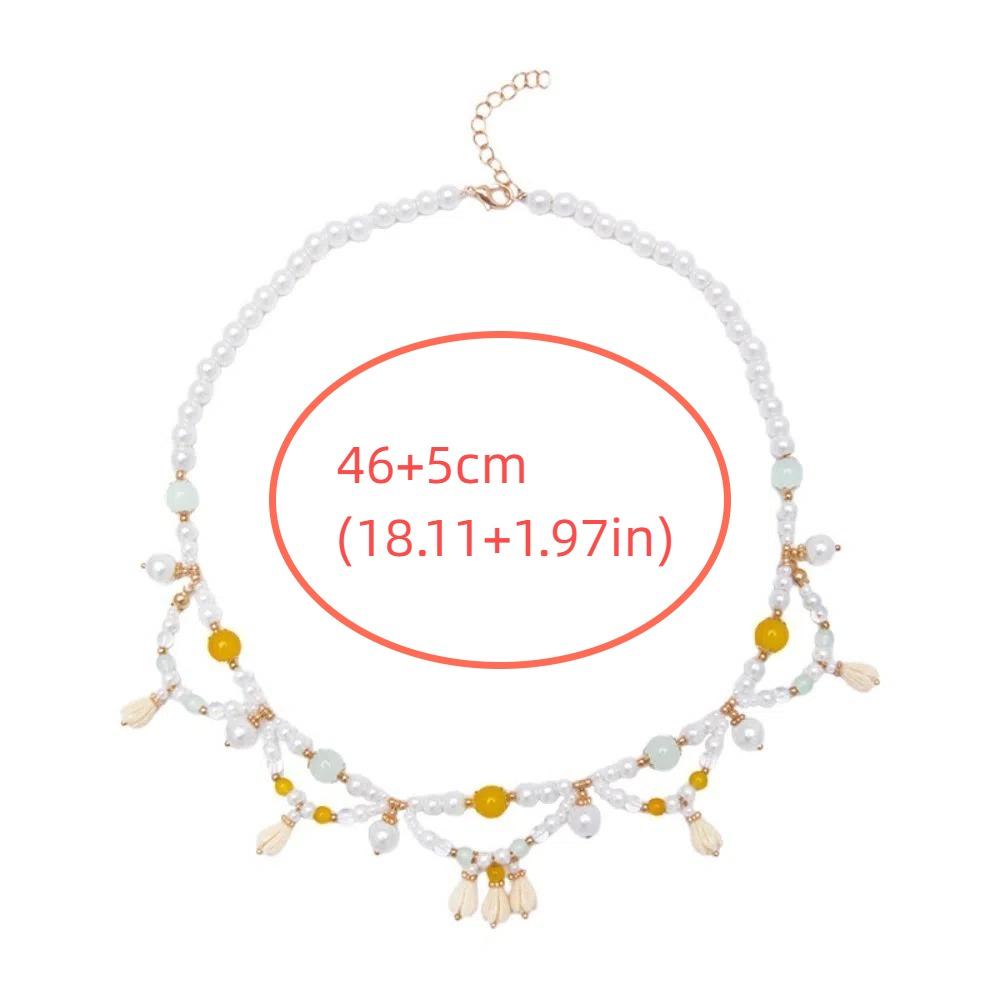 Exquisite Chinese Style Necklace Pearls Cheongsam Clavicle Chain Hanfu Necklaces  Song Dynasty