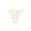 La-Pomme Women's Low-Rise Lace Thong Sheer Stretch G-String Sexy Elegant T-Back Panties Made In Japan