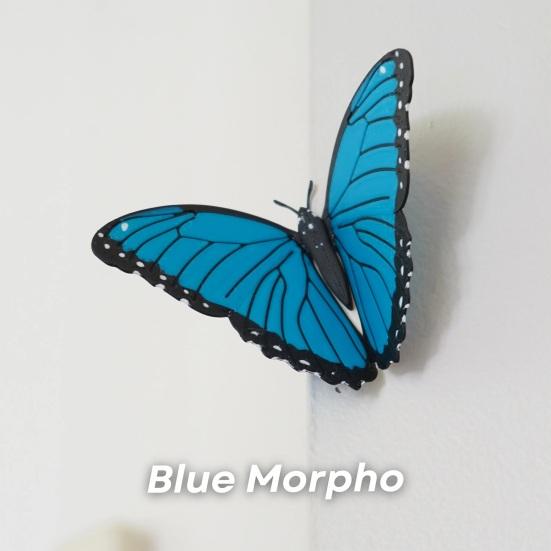 1/3/6Pcs 3D Butterfly Refrigerator Magnet DIY Home Office Kitchen Locker Fridge Realistic