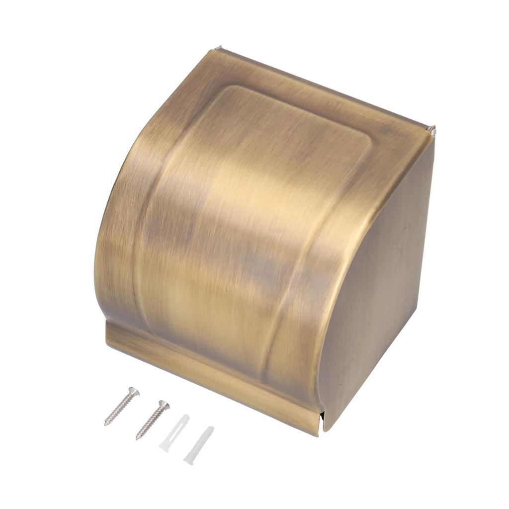 Paper Towel Dispenser Copper Antique Wall Mount Waterproof Paper Tissue Box Rack for Home Bathroom