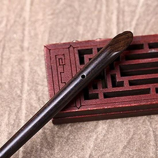 LeafIn Natural Wood Kanzashi One Handmade Hairpin Black Sandalwood Simple Wooden Hair Ornament Accessory Yukata Kimono Traditional Accessories
