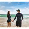Mens UV Protection Rash Guard Set Long Sleeve Pants Quick Dry Swimwear Snorkeling Surfing Diving