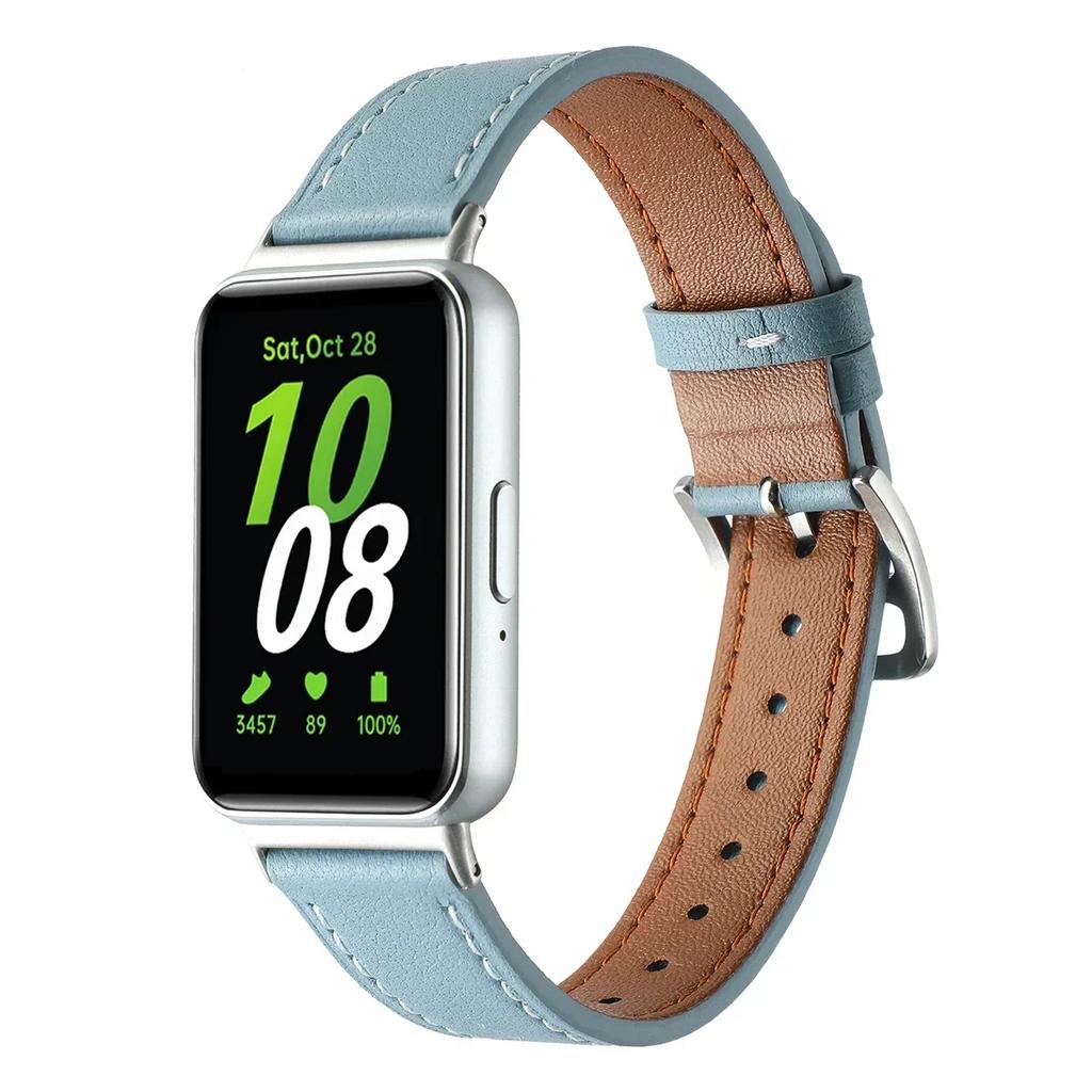 Genuine Leather Strap For Samsung Galaxy Fit 3 Watch Band Accessories Replace Belt Wristband For Galaxy Fit 3 Bracelet correa