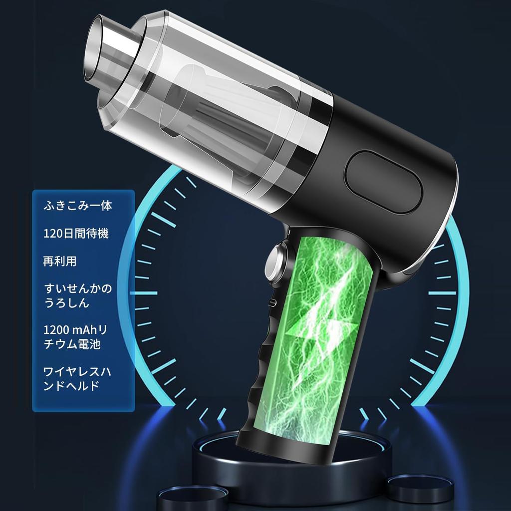 Handy Cleaner, Handy Cordless, Strong Suction Power [Blows/Sucks/Inflates/Exhales] Multifunctional Car
