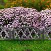 6x Plastic Garden Fence Gray Border Palisade Edging Lawn 3m