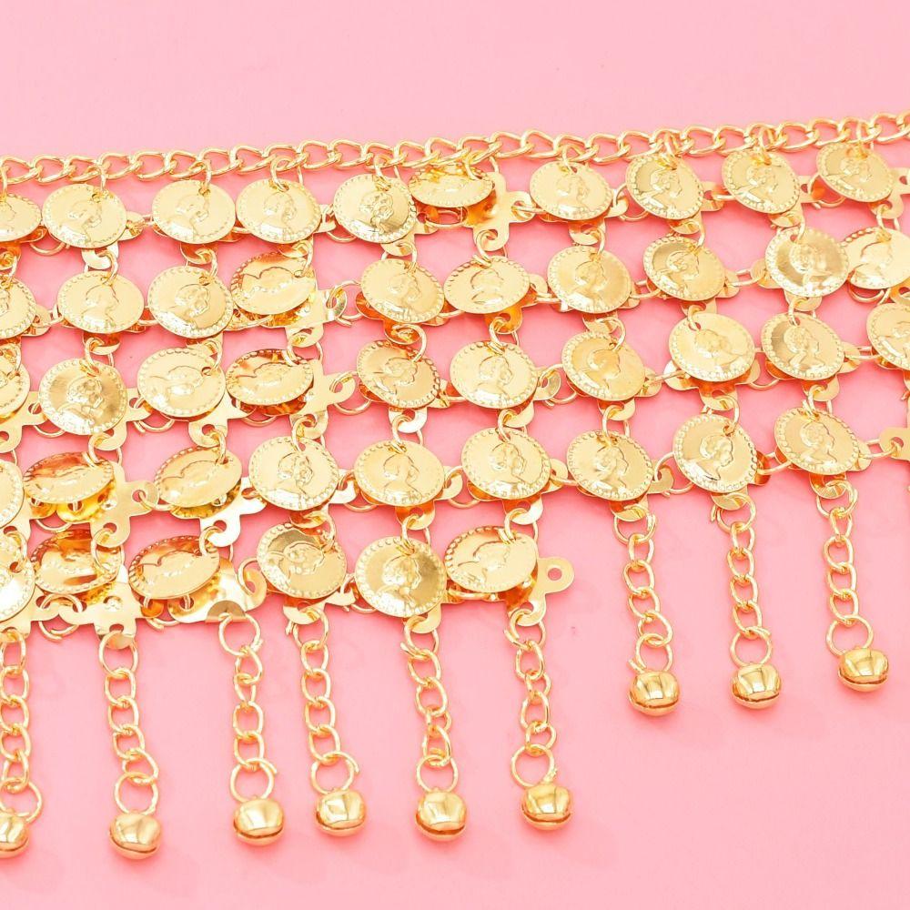 Vintage India Belly Dance Gold Silver Color Waist Chain Gypsy Thai Turkish Hollow Flower Chain Belts Afghan Dress Moroccan Belts