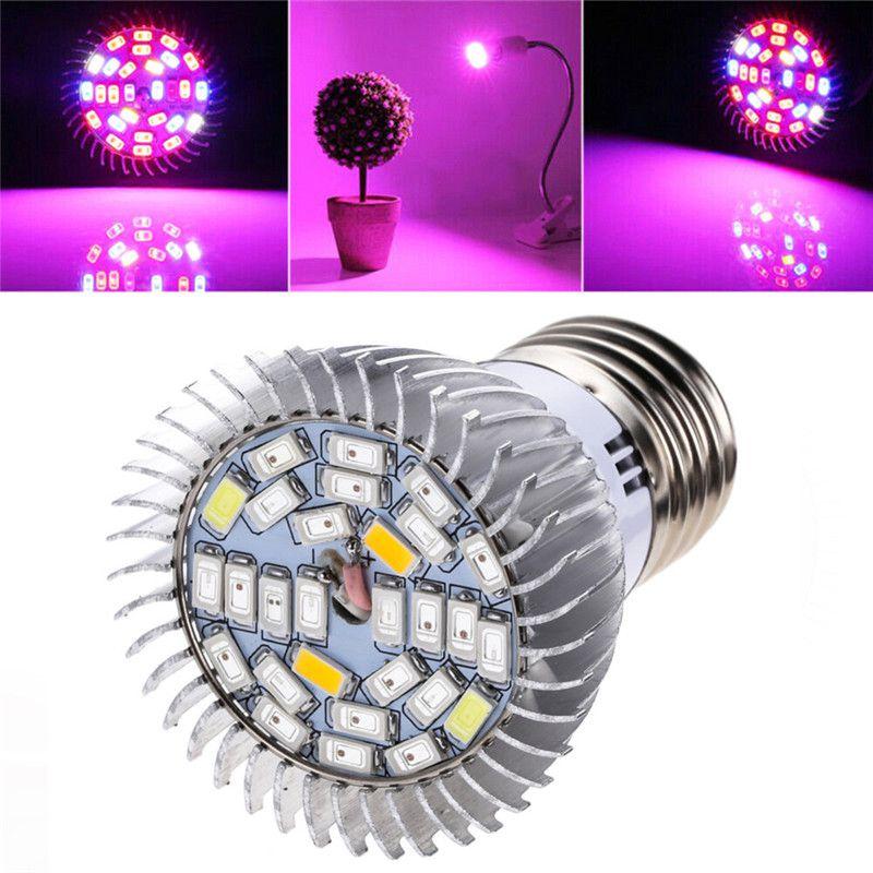 Advanced Full Spectrum 28leds Growing Lamp With Uv Light Perfect For All Plant Stages E27 Gu10 E14