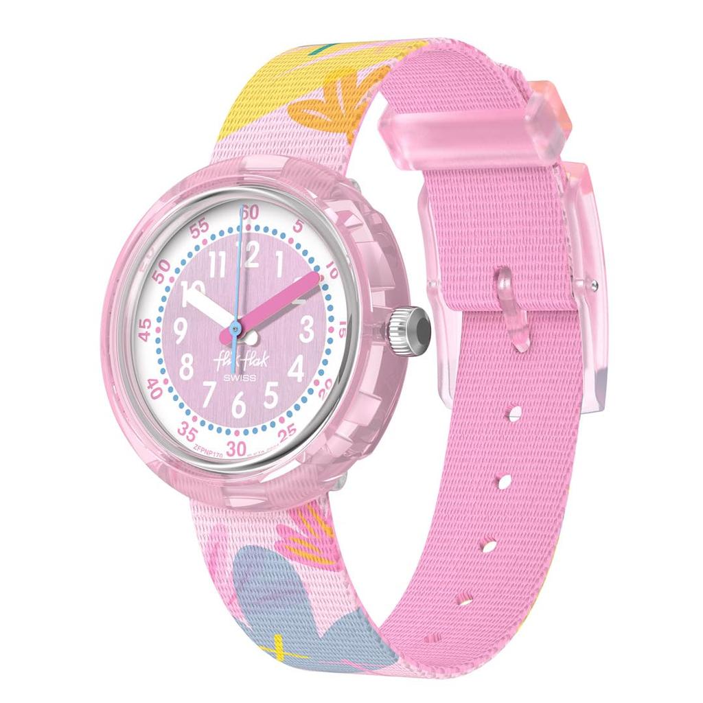 Swatch Flik Flak PASTEL PARADISE FPNP170 Pink Watch Girls'