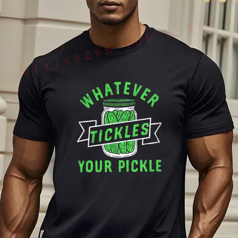 Mens Funny Pickle Lover TShirt Pickles Of Your Choice Graphic Tshirt Oneck Short Sleeve Casual Top S