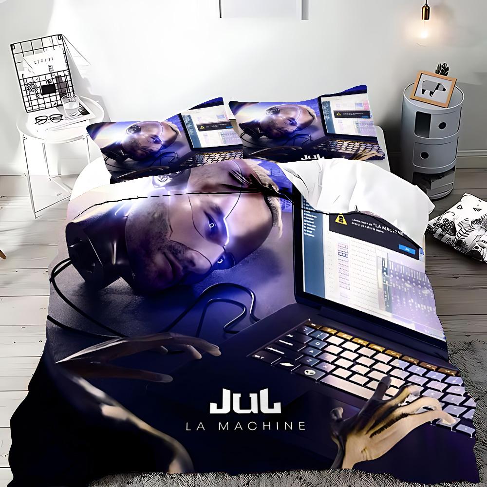 Raper JuL C'est Pas Des Lol Duvet Pilowcase Beding Set Adult People Boy Girl Bedrom Decoration Children Single Double Large Sized Dimensions