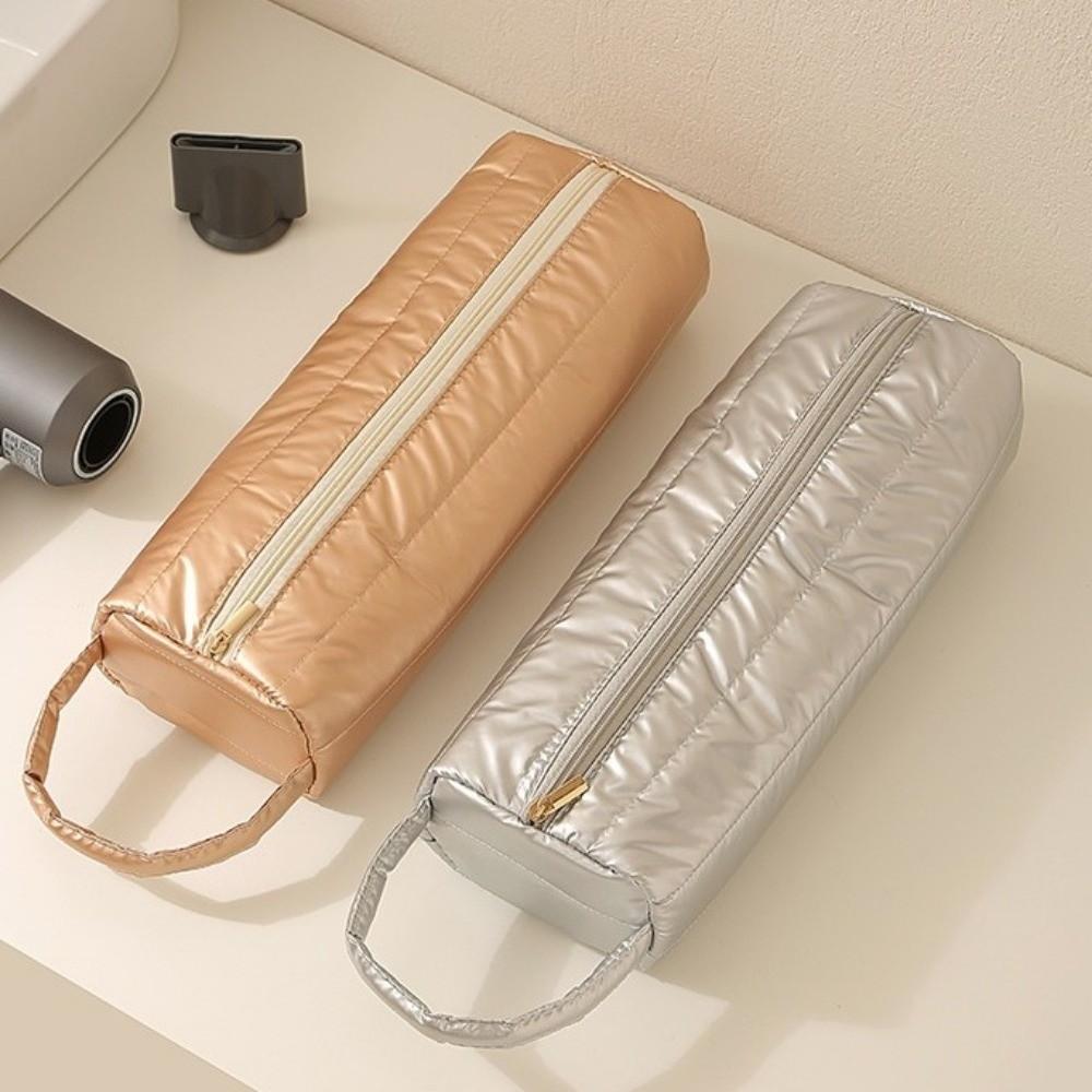 Quilting Cotton Hair Dryer Storage Bag Soft Curling Iron Carrying Case Hair Dryer Organizer  Women