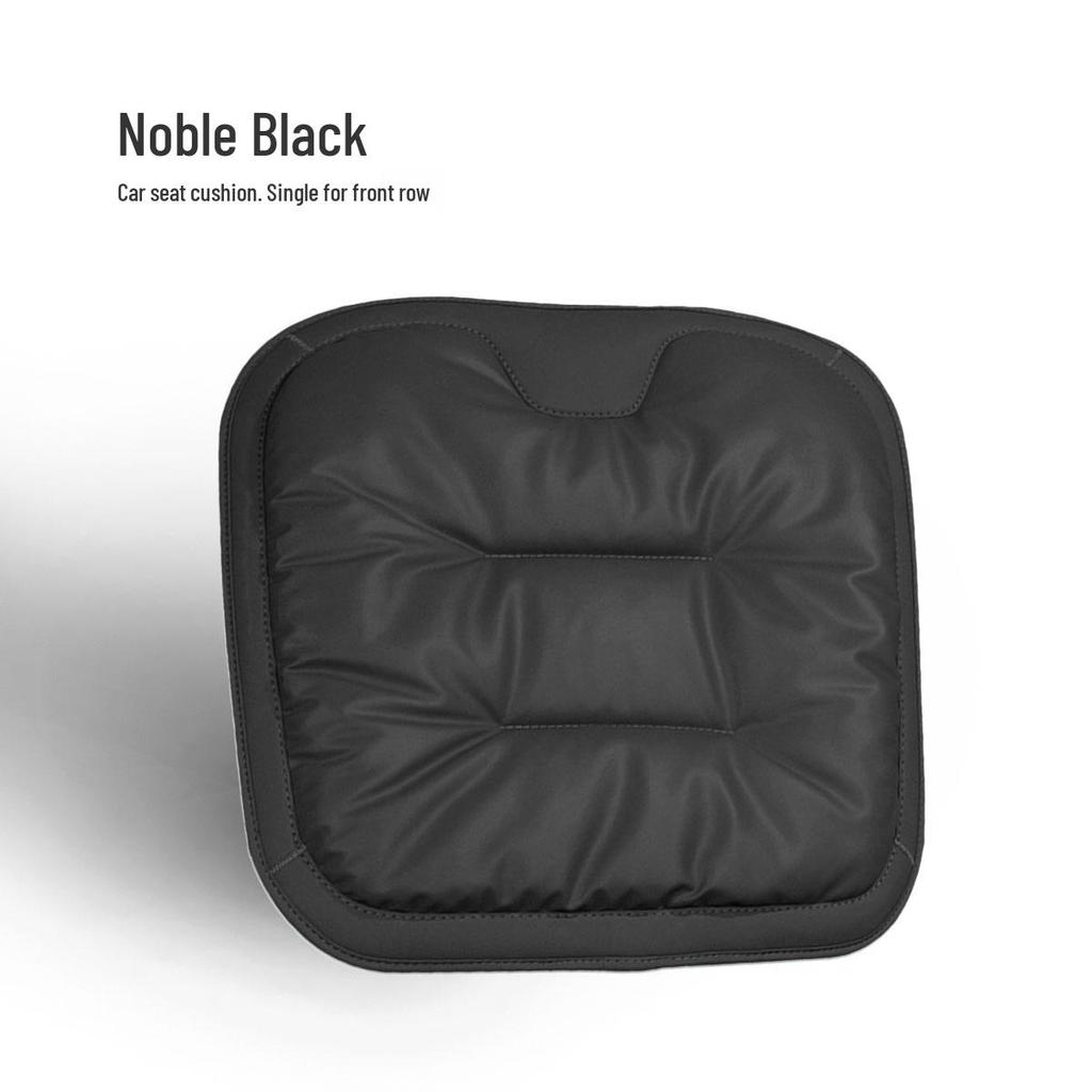 Stain-Resistant Leather Car Seat Cushion Set: High-End Three-Piece for Front and Rear 