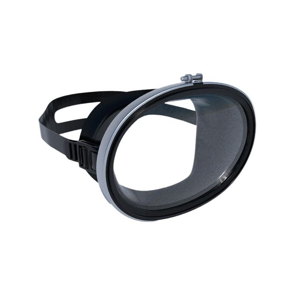 Oval Shape Diving Mask Tempered Glass Diving Goggles Classic Swimming Goggles Freediving чёрный