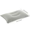 1PC flocking square nap inflatable air pillow, outdoor camping cushion, travel flocking inflatable pillow