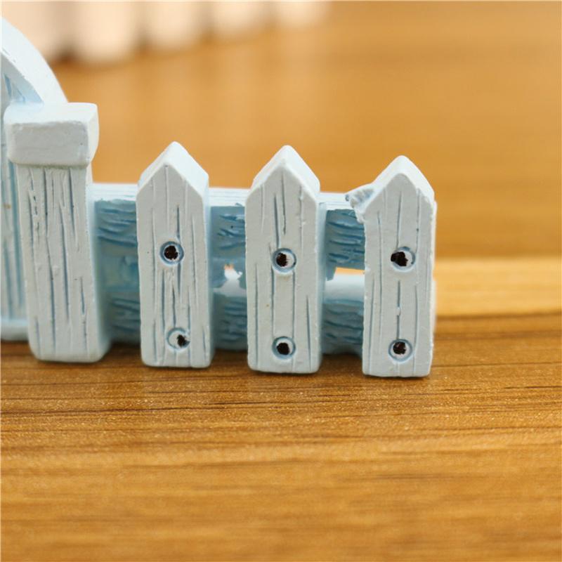 Microlandscape Fence Wood Fence DIY Resin Design Process Miniature Fairy Garden Hut Landscape